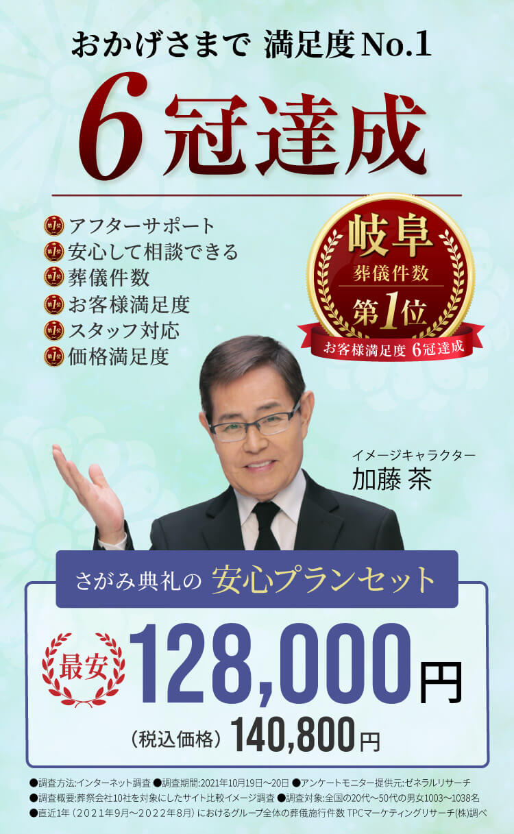 おかげさまで満足度No.1 6冠達成